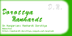 dorottya manhardt business card